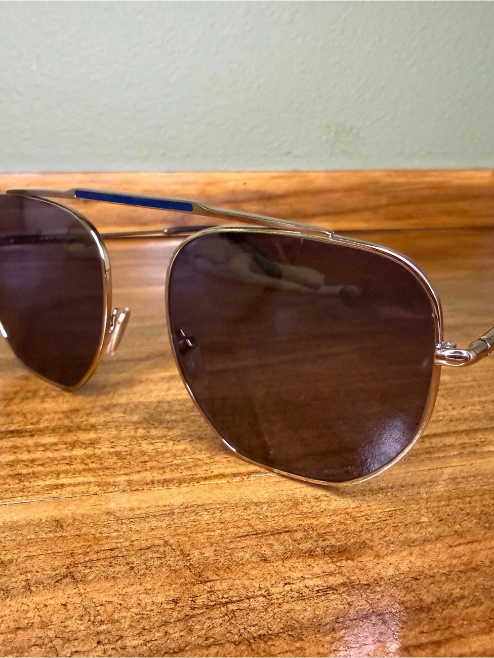 Silver Frame Sunglasses with Dark Lenses